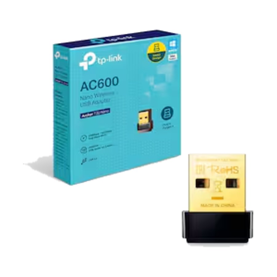 Adaptador Wifi Tp-Link Archer T2U Nano USB Dual Band / 2.4GHz / 5GHz - 600Mbps