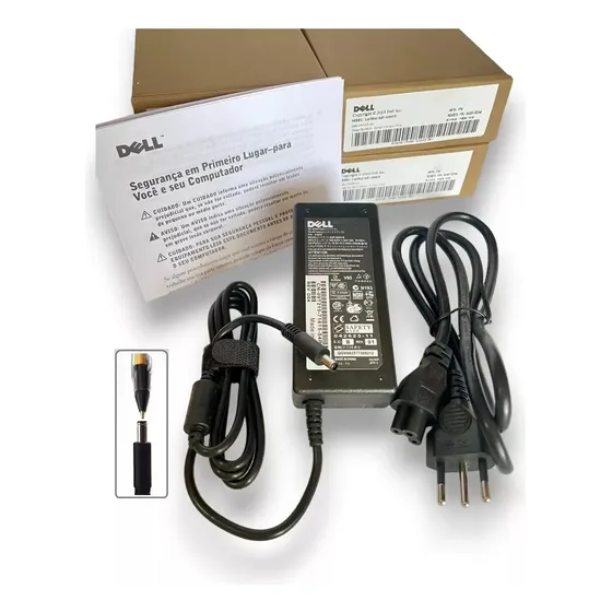 Fonte Para Dell 19.5v 65w Inspiron 15 3000 (3568) Plug Fino