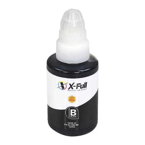 Garrafa de tinta Compatível primeira linha 190BK 135,0ml Black