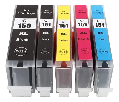 Kit 5 Cartuchos Canon Compatíveis Pgi150 / Cli151 Ix6810