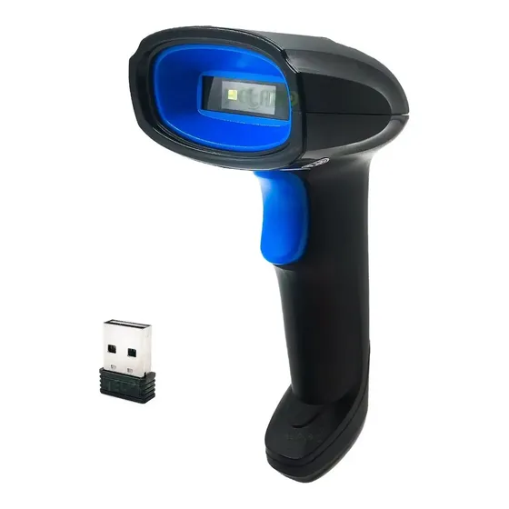 Leitor Código De Barra Sem Fio Pdv Produtos Ean Cor Preto Tipo de conector do cabo USB 110V/220V