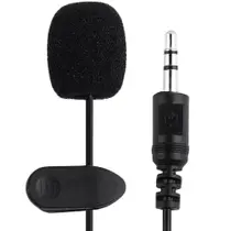 MICROFONE DE LAPELA P2 PRETO