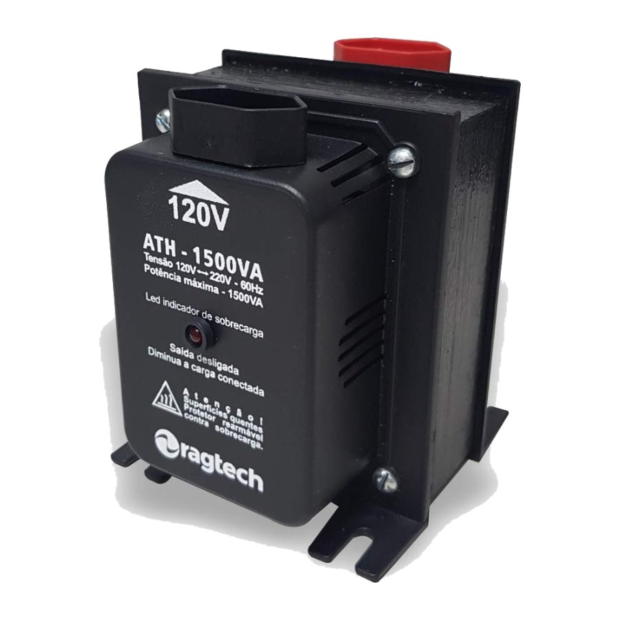 AUTOTRANSFORMADOR ATH 1500VA BIVOLT TOMADA 10A 2P+T 4474 RAGTECH