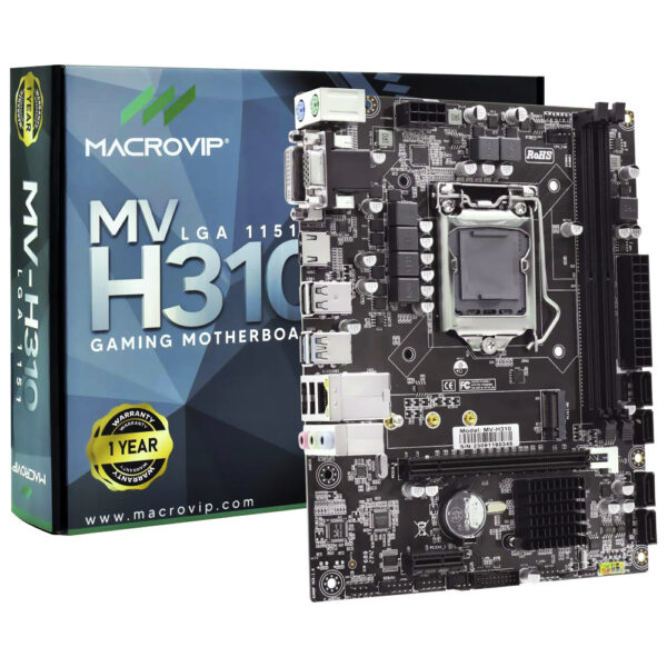 Placa Mãe Macrovip MV-H310V2 Socket LGA 1151 / VGA / DDR4