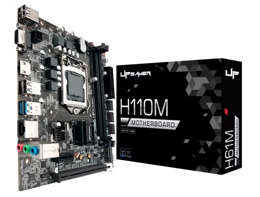 Placa Mãe UP Gamer H110M, Intel LGA 1151, m-ATX, DDR4, M.2 NVMe, HDMI, VGA, UP-H110MDR4