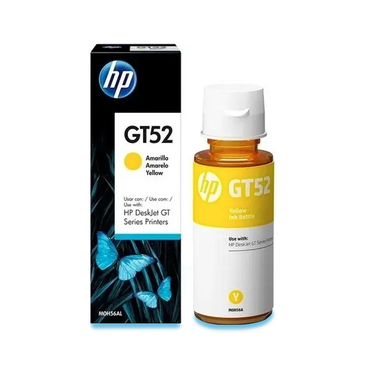 REFIL DE TINTA HP GT52 AMARELO 70ML COMPATÍVEL PRIMEIRA LINHA