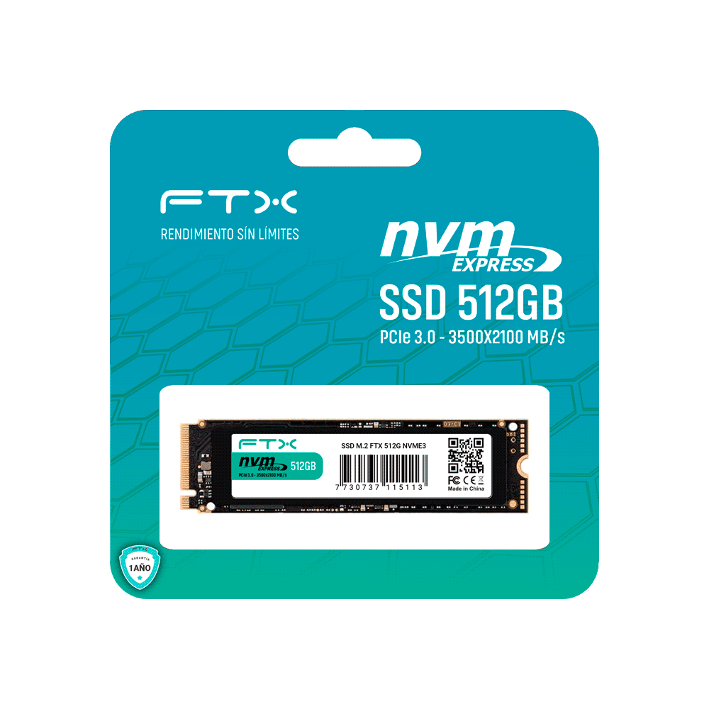 SSD M.2 512GB FTX (N.3) NVME 138594 2000/1600MB/S 3.0