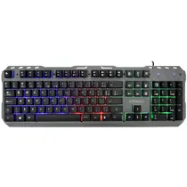 Teclado Satellite AK-851 USB / Multimídia / Backlight / Português - Preto