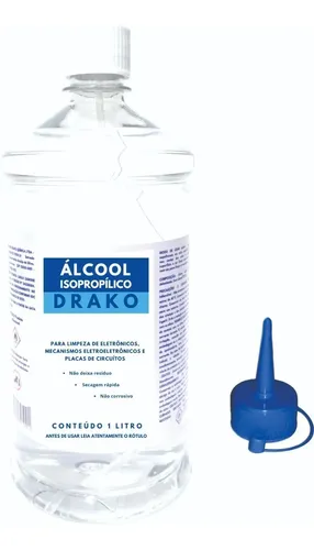 Álcool Isopropilico 99,8% 1 Lt Limpeza De Placa E Eletrônico