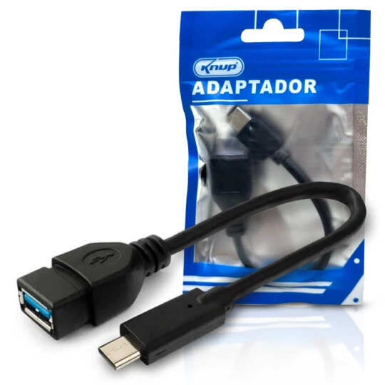 Cabo Adaptador OTG Tipo C x USB 3.0 KP-AD120 Knup