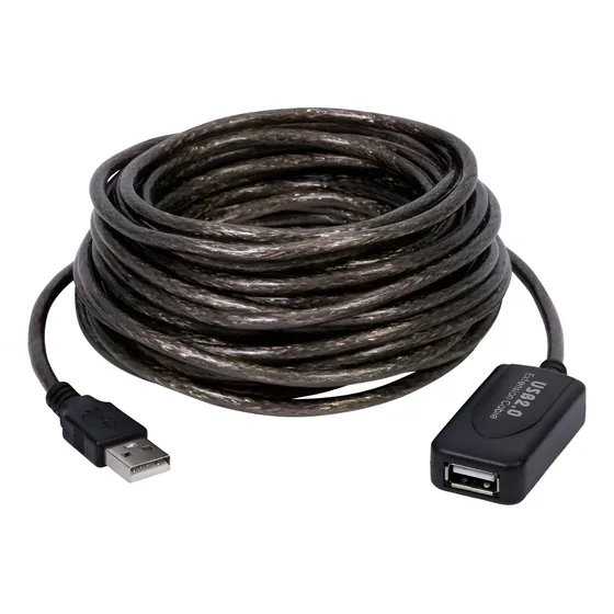Cabo Extensor Usb 2.0 Ativo 10 Metros Câmera Webcam Extensao