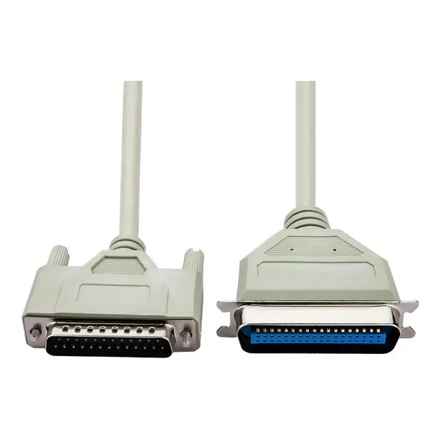 Cabo Impressora Paralela Db25 X 36 Centronics Lpt 1,80 Mts Cor Bege