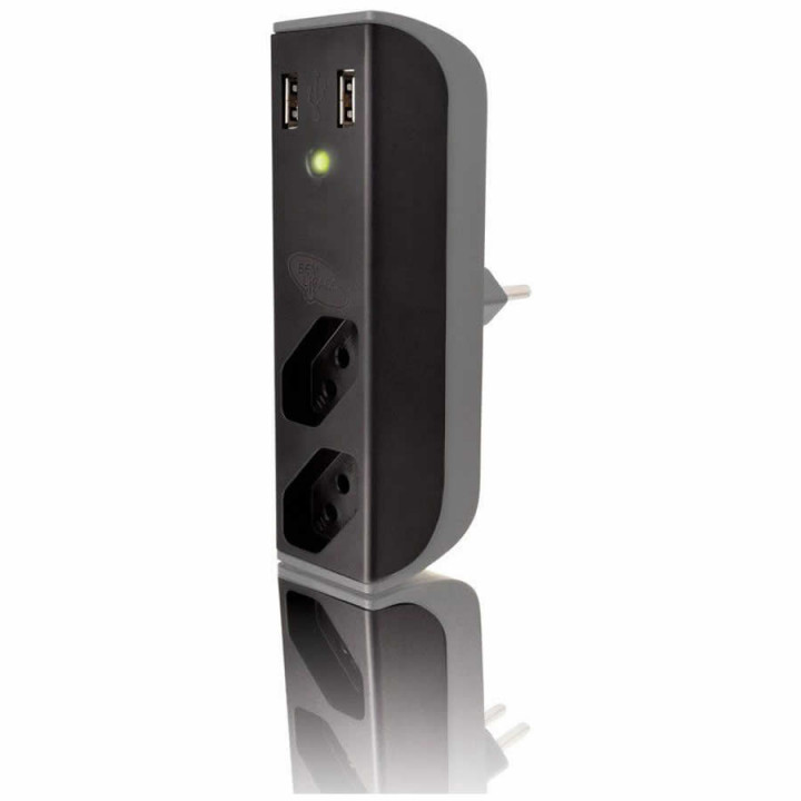 Carregador USB 2,1A + filtro bem ligado FL-USB21 Gbk