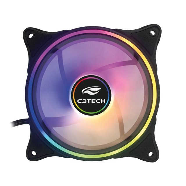 COOLER FAN P/GABINETE 120x120x25 LED ARGB F11-L220RGB C3 TECH
